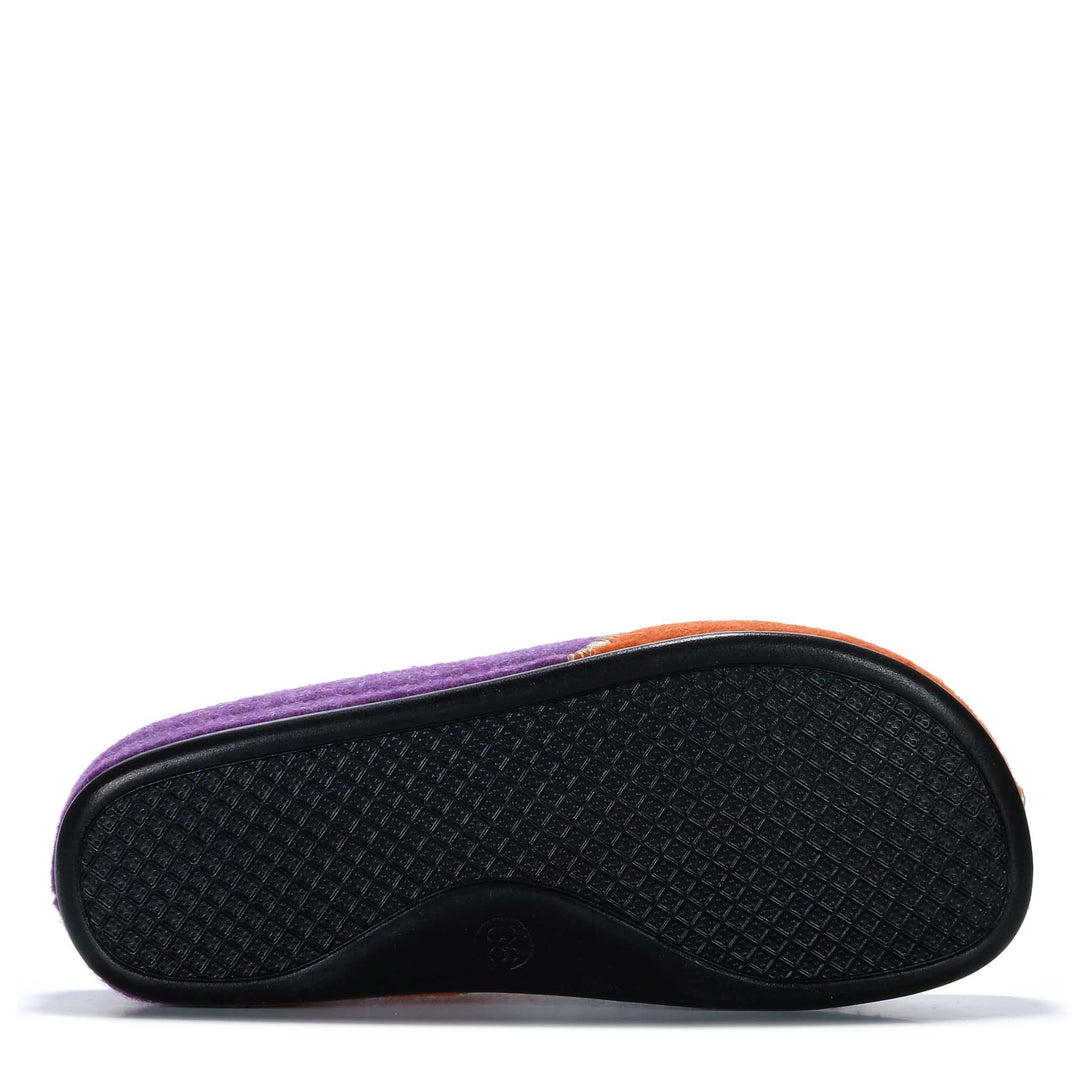 Dr Feet Hilda Purple Combo Womens Slippers