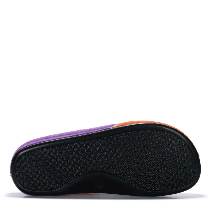 Dr Feet Hilda Purple Combo Womens Slippers