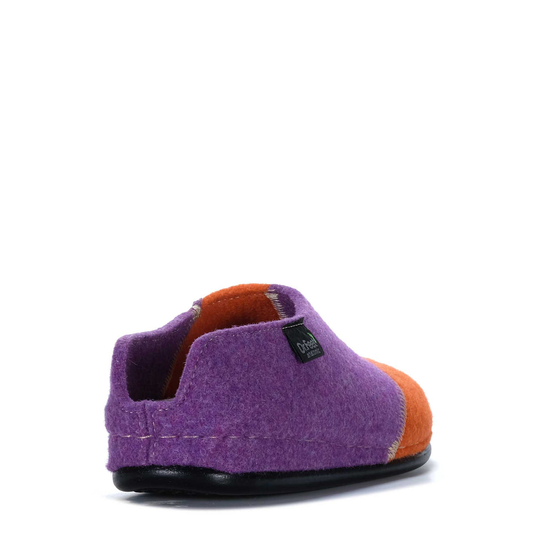Dr Feet Hilda Purple Combo Womens Slippers