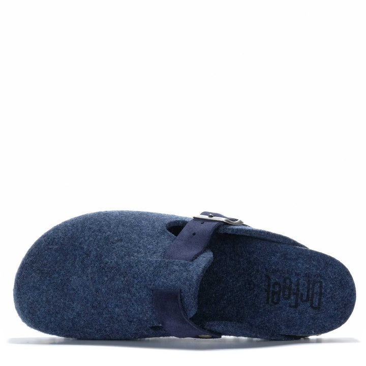 Dr Feet Hoff Navy Mens Slippers