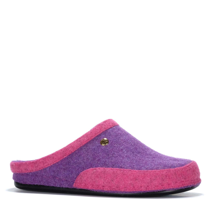 Dr Feet Hoola Purple Mix Womens Slippers