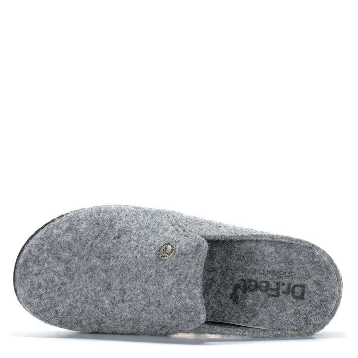 Dr Feet Hoops Dark Grey Womens Slippers