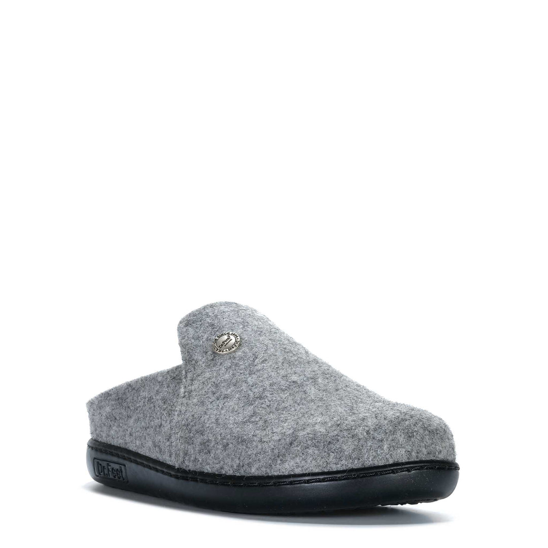 Dr Feet Hoops Dark Grey Womens Slippers