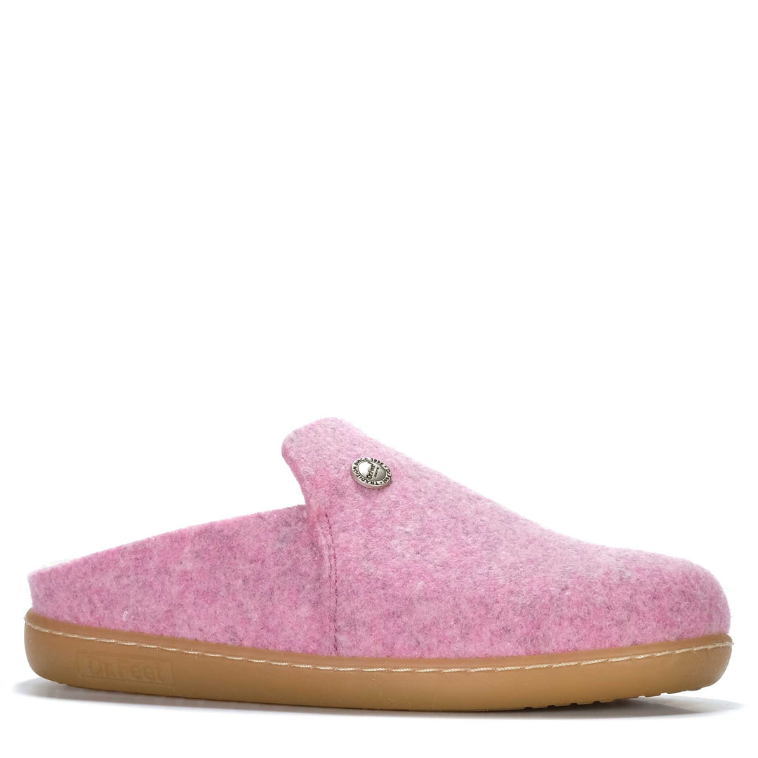 Dr Feet Hoops Pink Womens Slippers