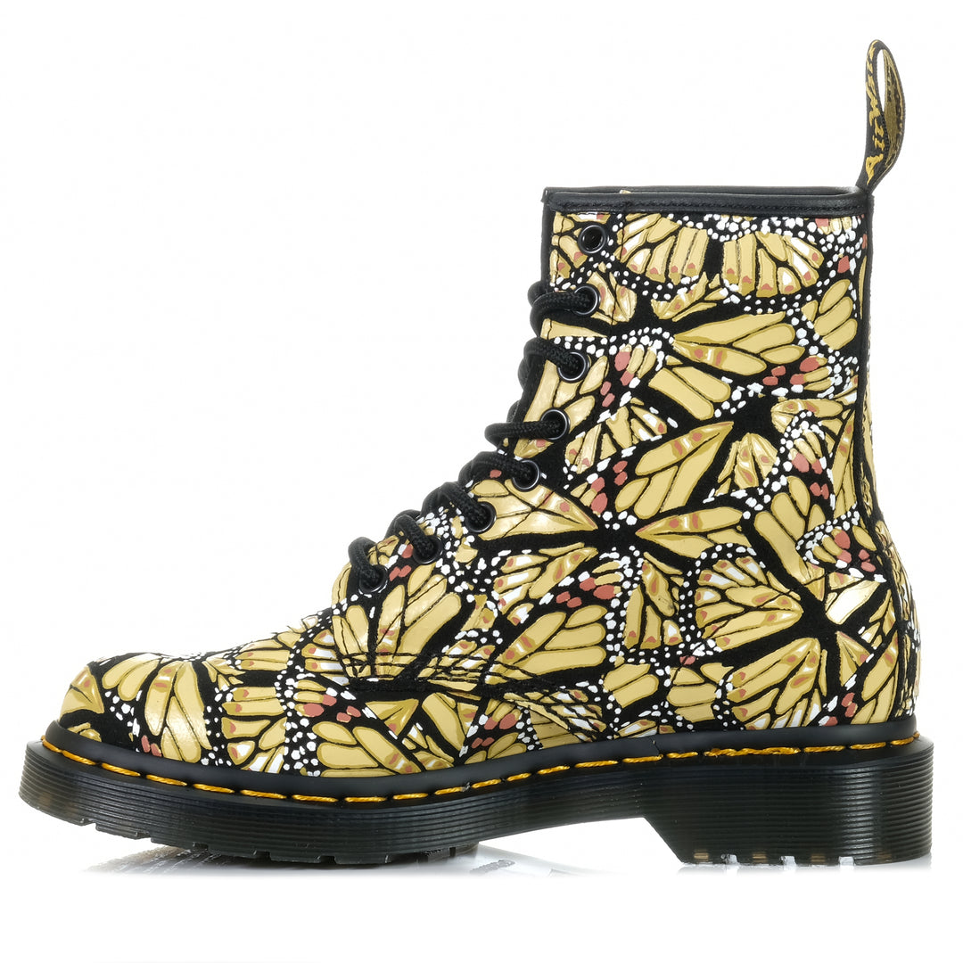 Dr Martens 1460 Butterfly Yellow, 4 UK, 5 UK, 6 UK, 7 UK, ankle boots, boots, Dr Martens, multi, womens, yellow