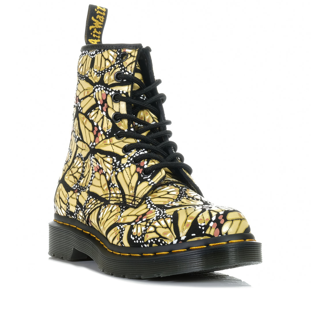 Dr Martens 1460 Butterfly Yellow, 4 UK, 5 UK, 6 UK, 7 UK, ankle boots, boots, Dr Martens, multi, womens, yellow