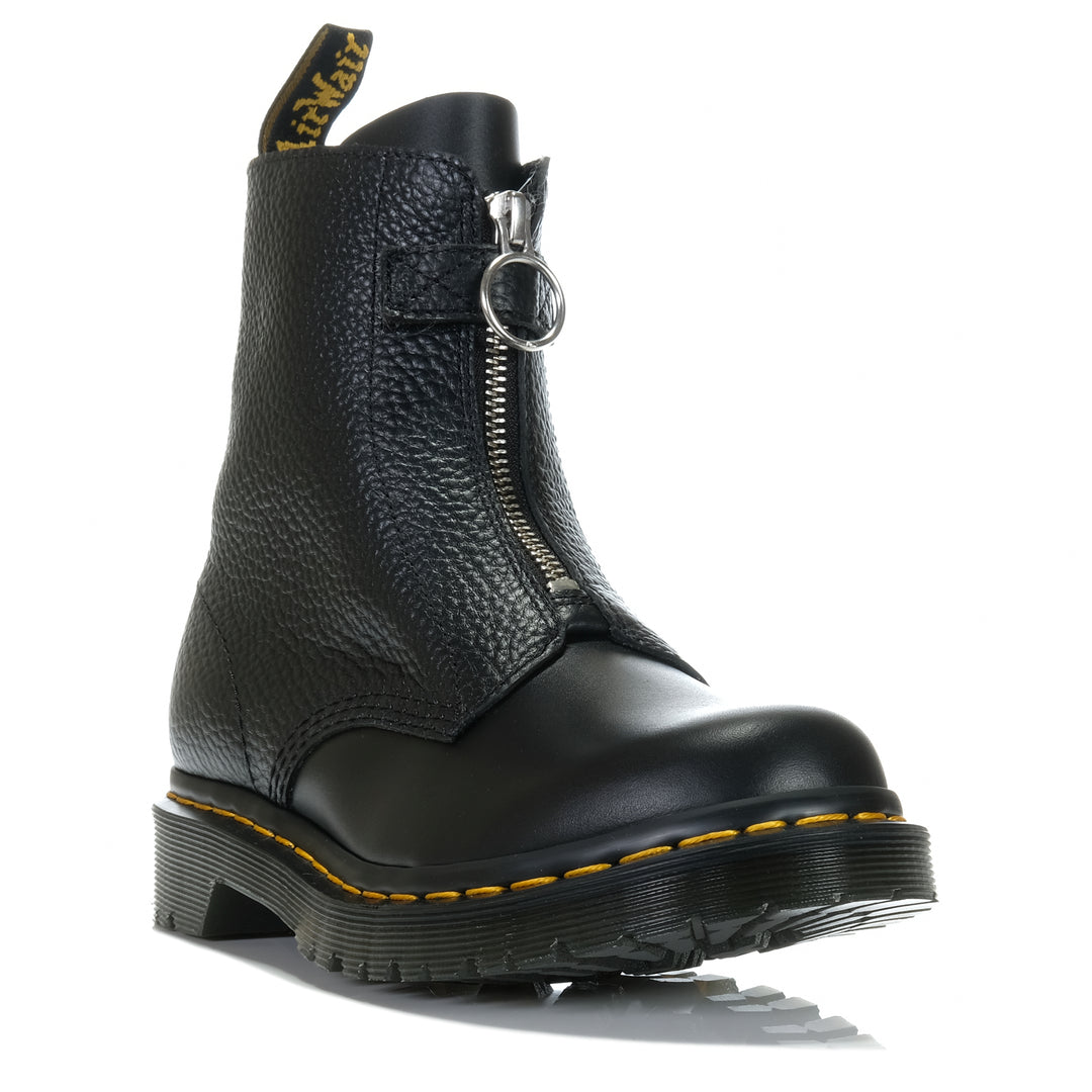 Dr Martens 1460 Pascal Front Zip Black, 4 UK, 5 UK, 6 UK, 7 UK, 8 UK, ankle boots, black, boots, Dr Martens, womens