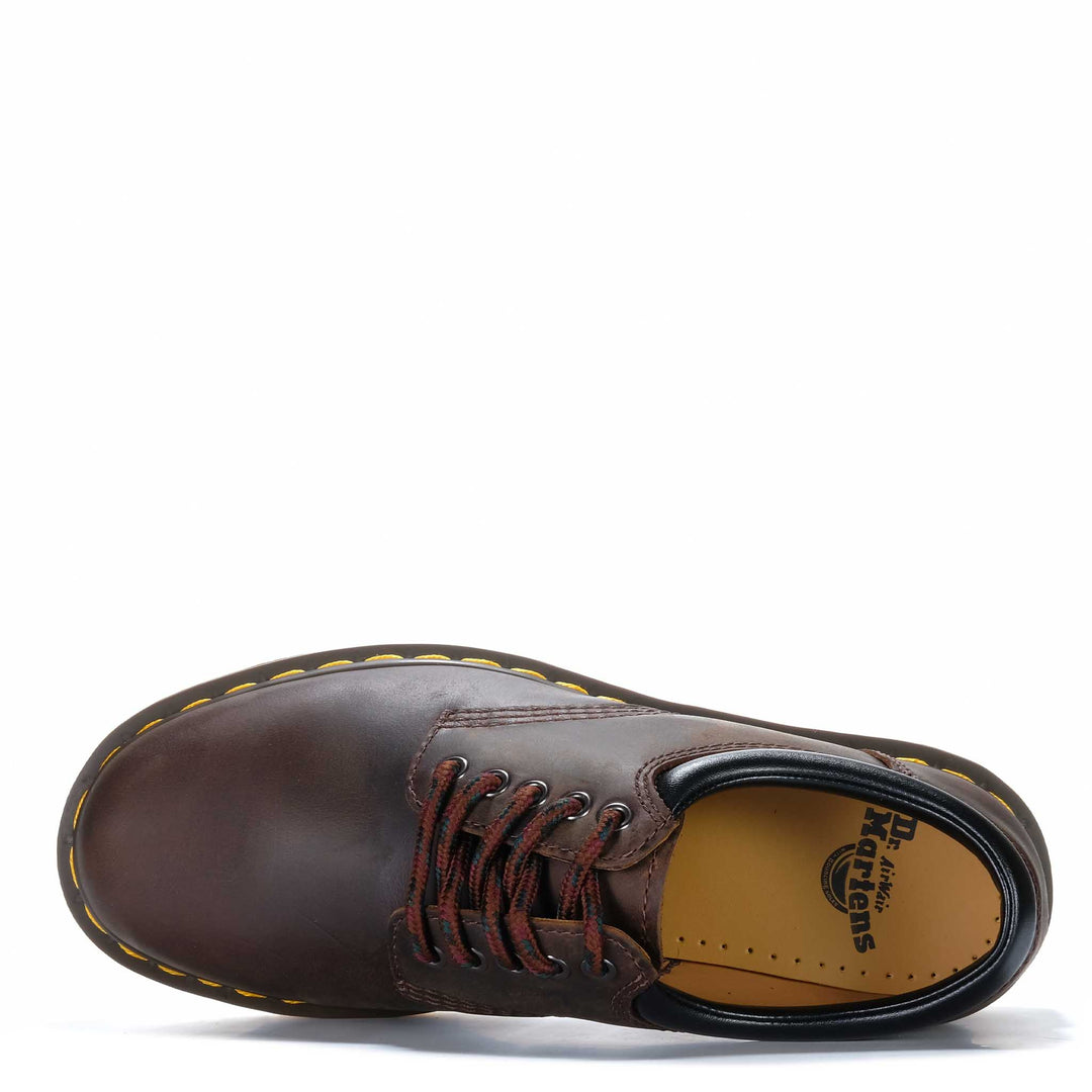 Dr Martens 8053 5 Eye Shoe Dark Brown Mens Shoes