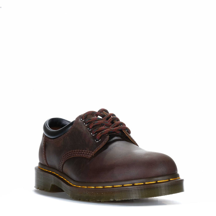 Dr Martens 8053 5 Eye Shoe Dark Brown Mens Shoes