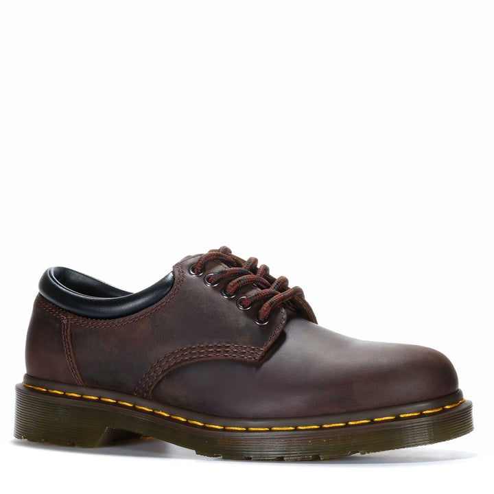 Dr Martens 8053 5 Eye Shoe Dark Brown Mens Shoes