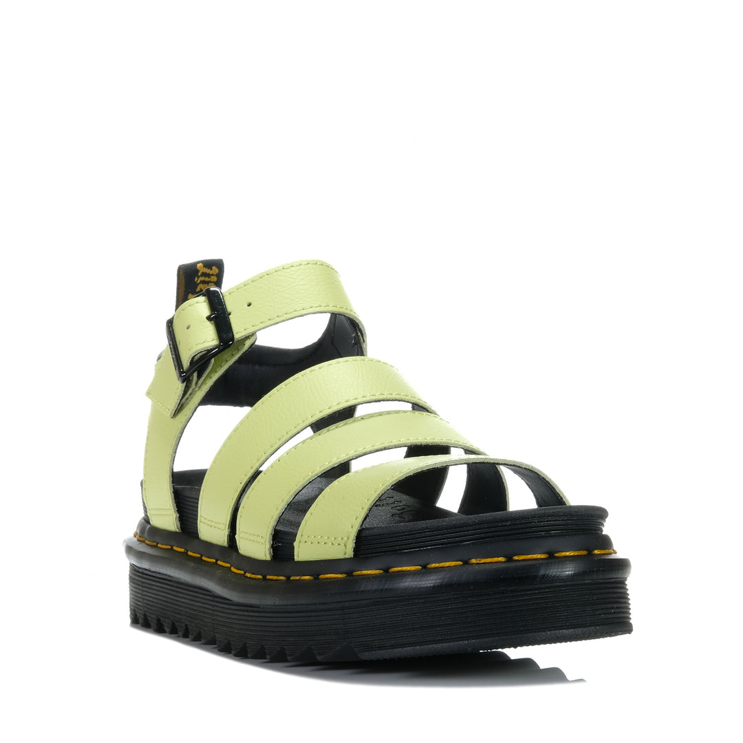 Dr Martens Blaire 3 Strap Lime Green Anthena, 4 uk, 5 uk, 6 uk, 7 UK, 8 UK, dr martens, flats, green, sandals, womens