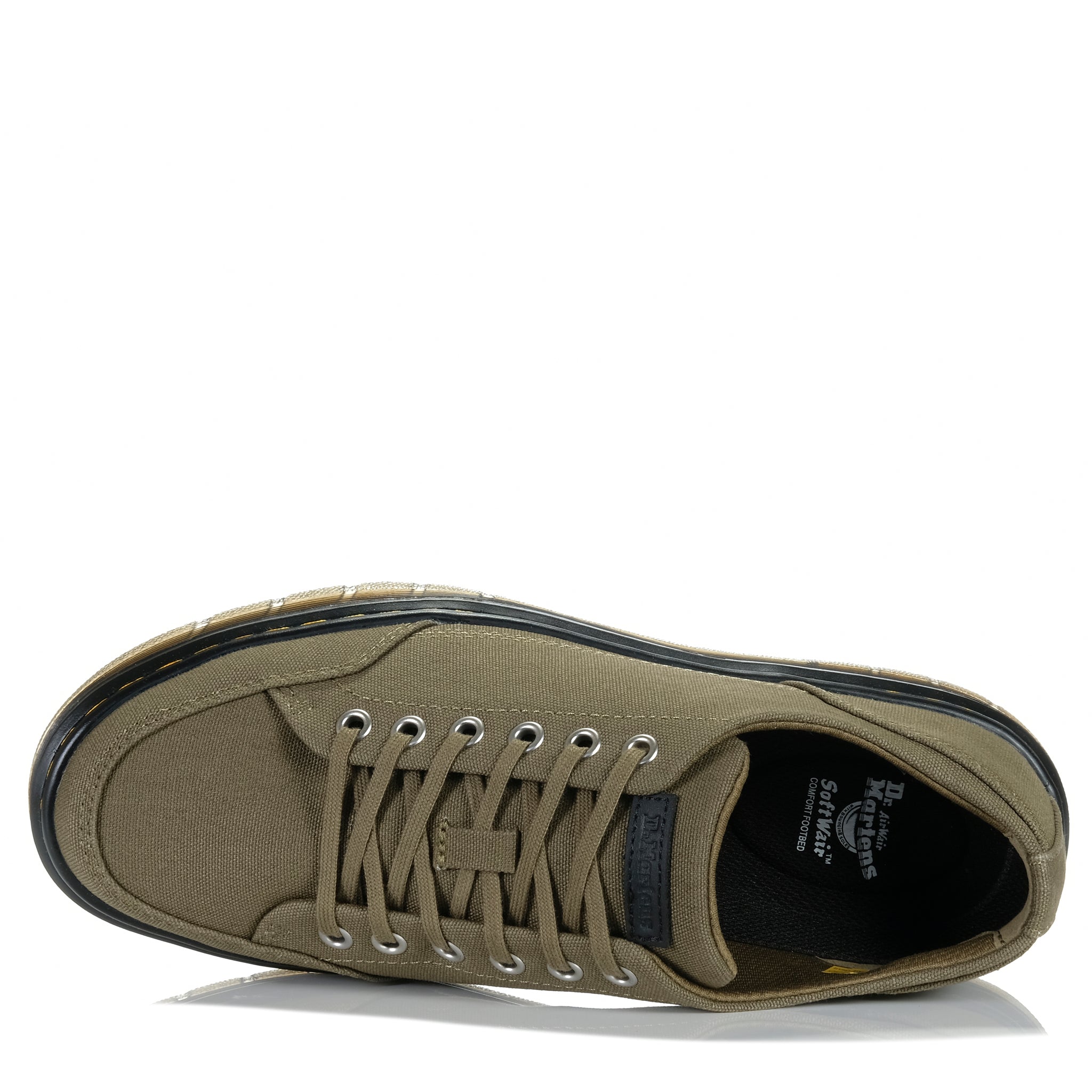 Dr Martens Brookline Canvas 6 Tie Olive – Frames Footwear