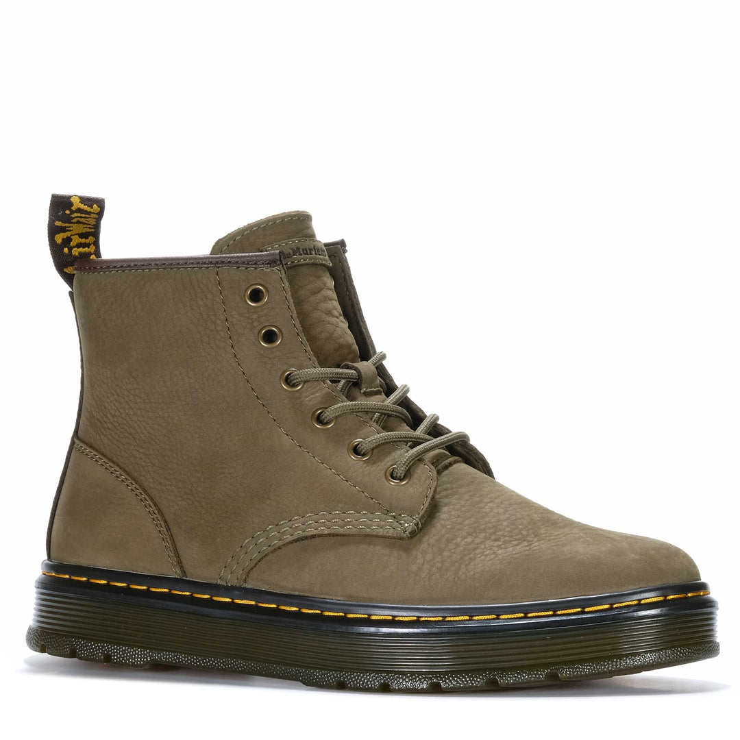 Dr Martens Brookline Chukka Olive Milled Nubuck Mens Boots