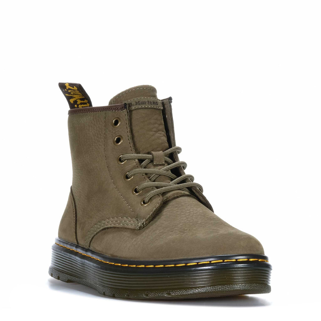 Dr Martens Brookline Chukka Olive Milled Nubuck Mens Boots