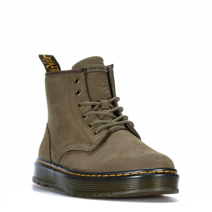 Dr Martens Brookline Chukka Olive Milled Nubuck Mens Boots