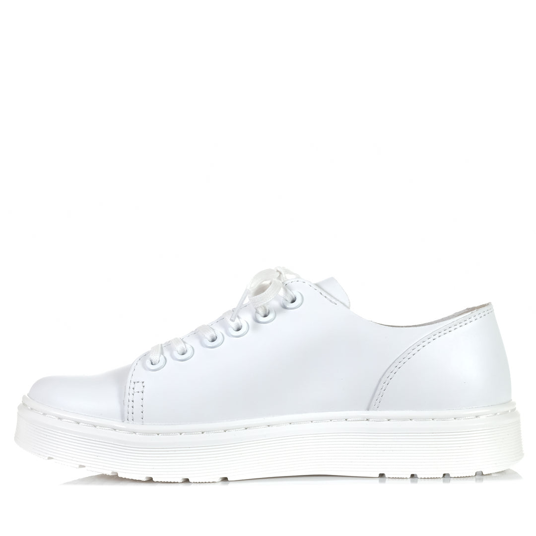 Dr Martens Dante 6 Eye Raw Shoe White, Womens, Dr Martens, flats, shoes, white, womens