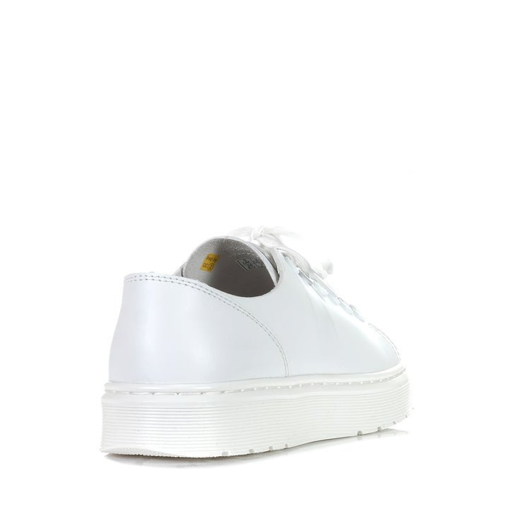 Dr Martens Dante 6 Eye Raw Shoe White, Womens, Dr Martens, flats, shoes, white, womens