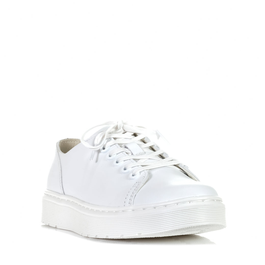 Dr Martens Dante 6 Eye Raw Shoe White, Womens, Dr Martens, flats, shoes, white, womens