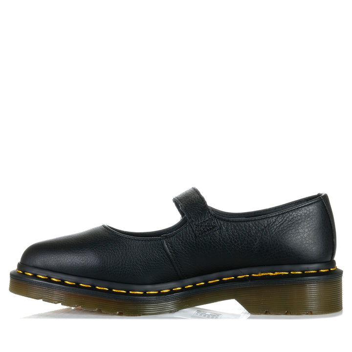 Dr Martens Elphie Mary Jane Black Virginia, Womens