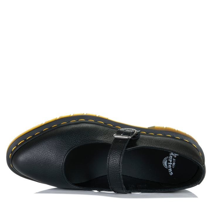 Dr Martens Elphie Mary Jane Black Virginia, Womens