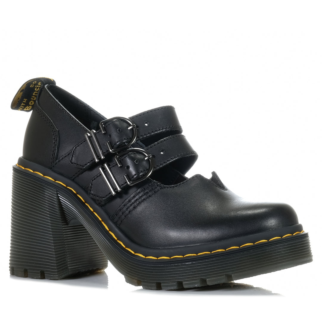 Dr Martens Eviee Mary Janee Black Sendal, 4 UK, 5 UK, 6 UK, 7 UK, black, Dr Martens, heels, shoes, womens