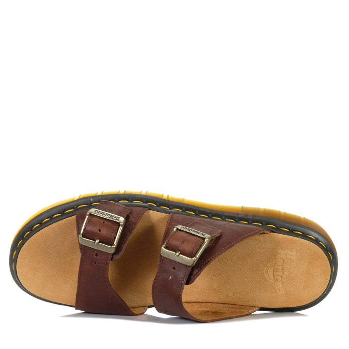 Dr Martens Josef Slide Ambassador Cashew, 10 UK, 11 UK, 12 UK, 13 UK, brown, Dr Martens, mens, sandals