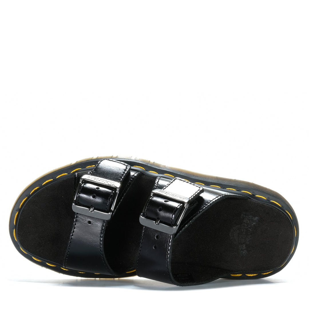 Dr Martens Josef Slide Analine Black Womens Sandals