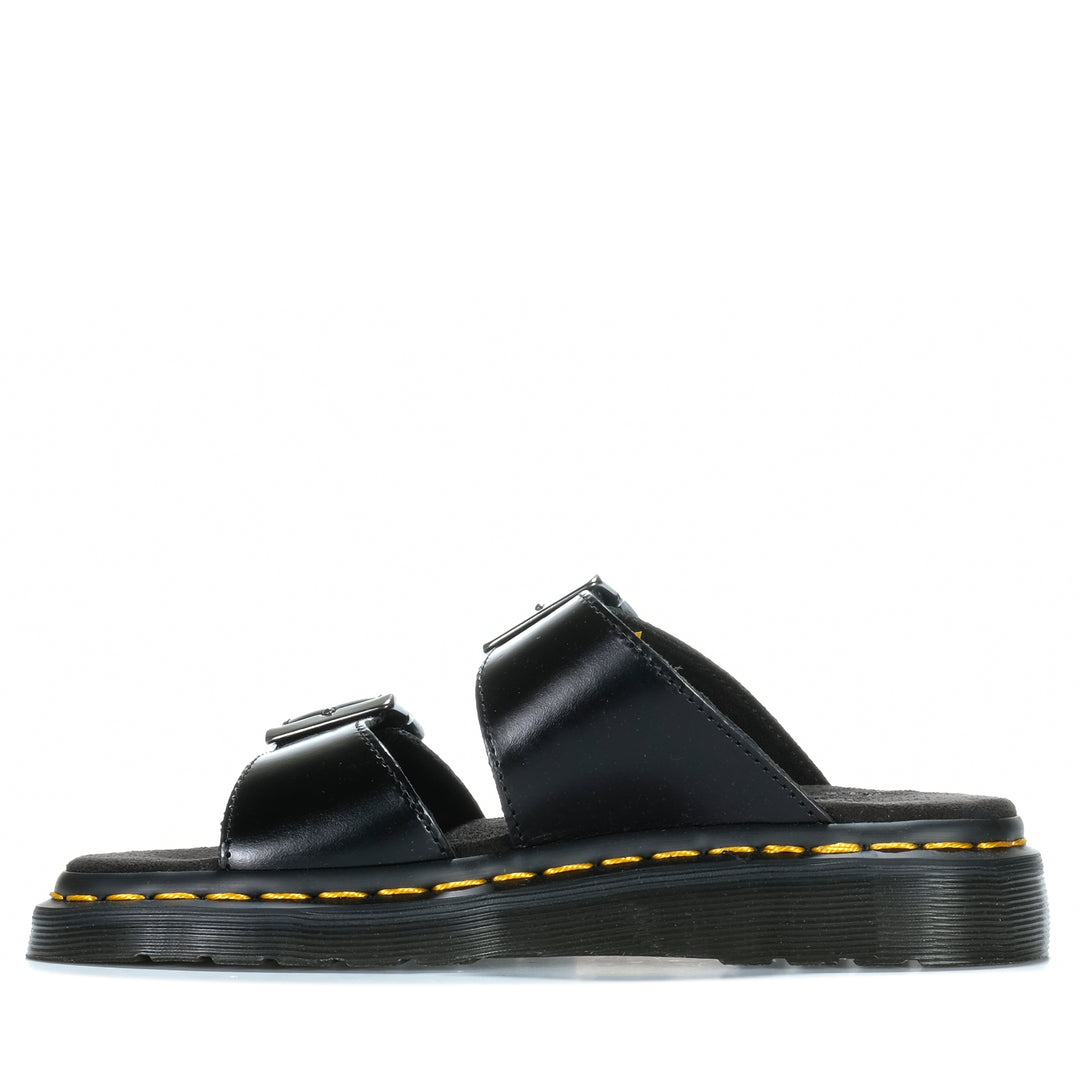 Dr Martens Josef Slide Analine Black Womens Sandals