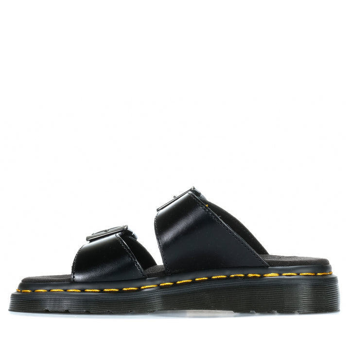 Dr Martens Josef Slide Analine Black Womens Sandals
