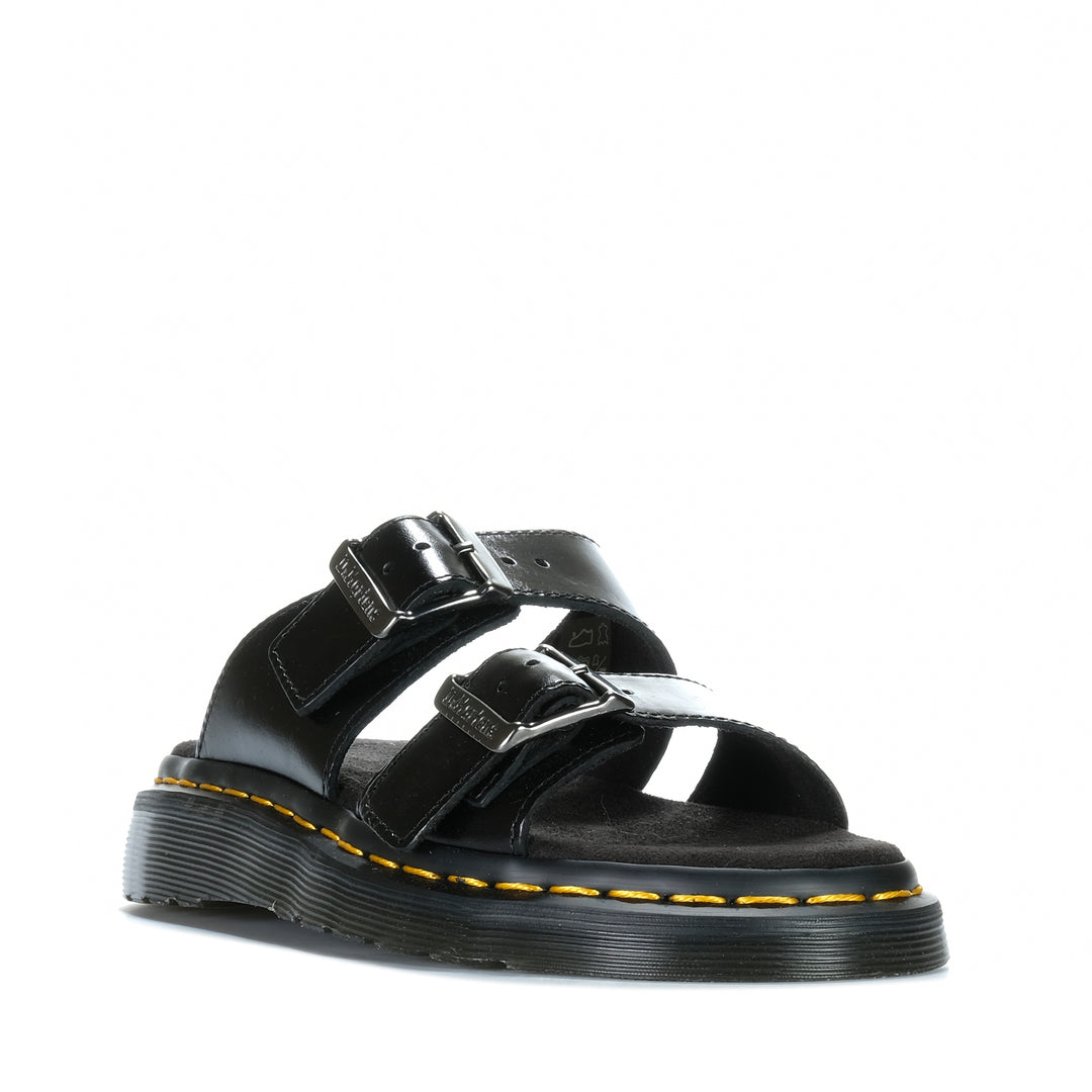 Dr Martens Josef Slide Analine Black Womens Sandals