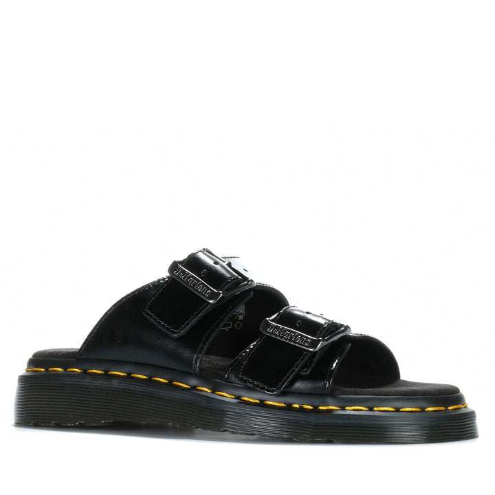 Dr Martens Josef Slide Analine Black Womens Sandals