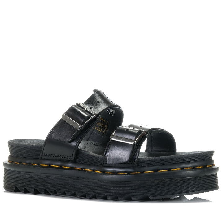 Dr Martens Myles Slide Black, 4 UK, 5 UK, 6 UK, 7 UK, 8 UK, 9 UK, black, Dr Marten, flats, sandals, womens