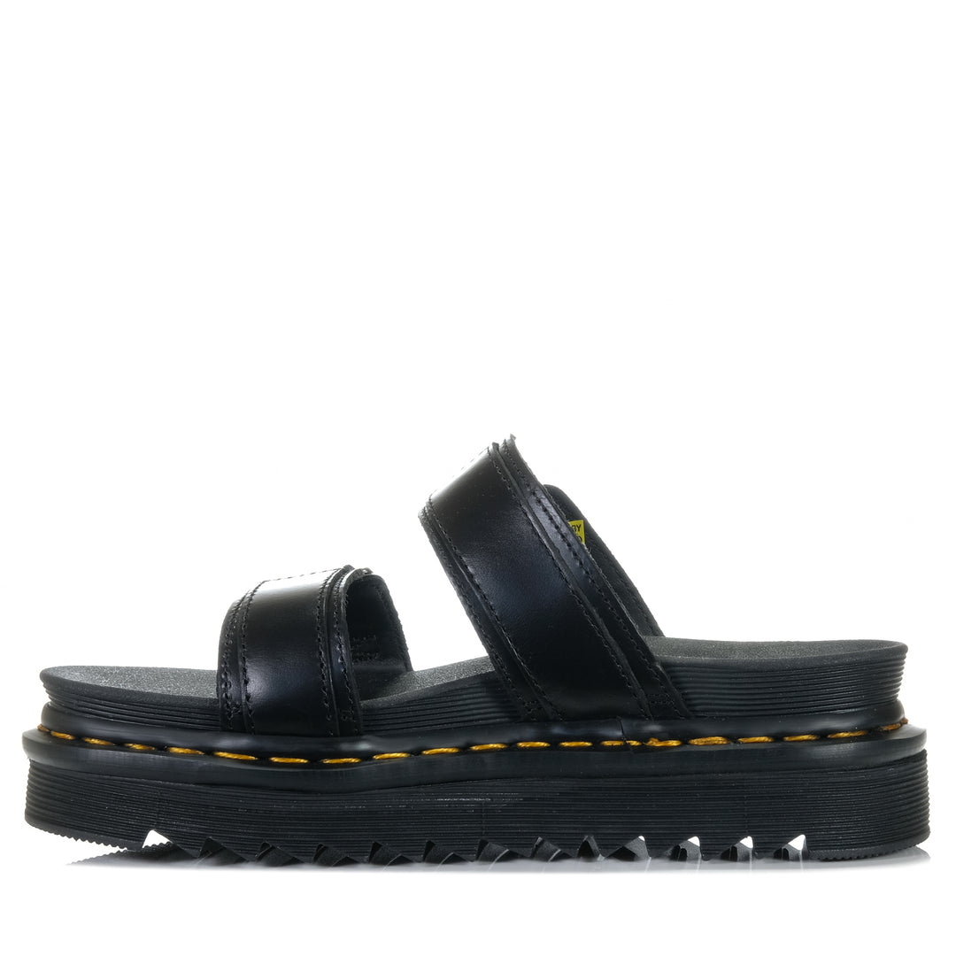 Dr Martens Myles Slide Black, 4 UK, 5 UK, 6 UK, 7 UK, 8 UK, 9 UK, black, Dr Marten, flats, sandals, womens