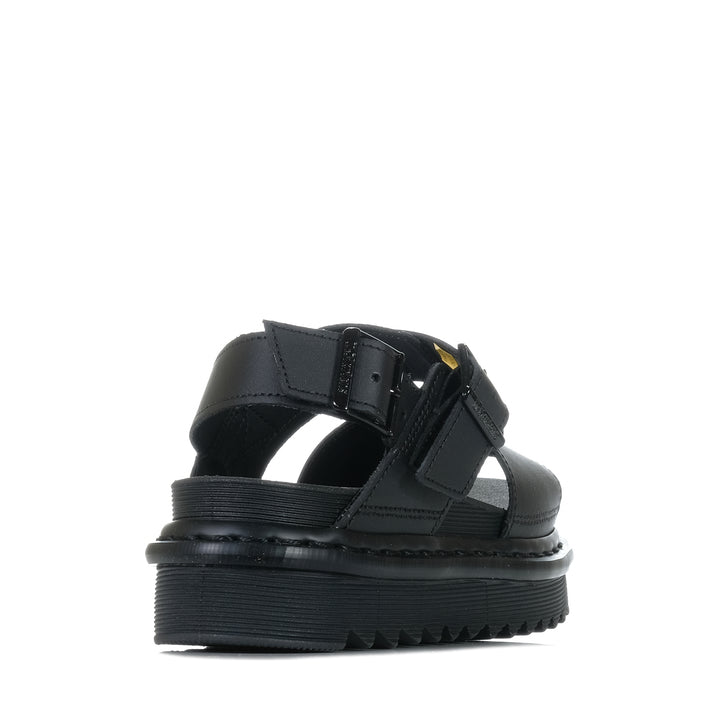 Dr Martens Voss Mono Single Strap Black, Womens, black, Dr Marten, flats, sandals, womens