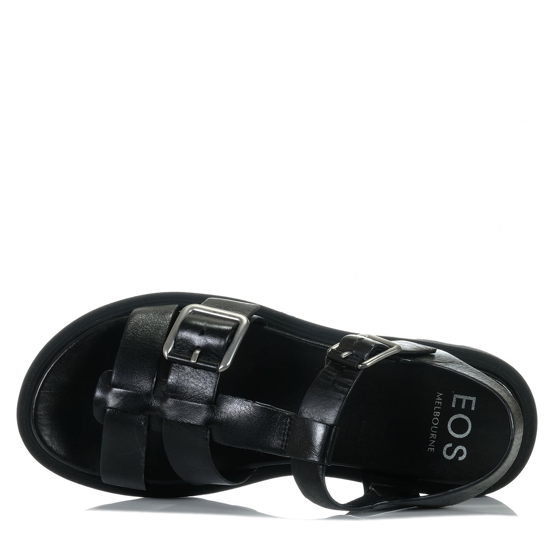 EOS Flic Black, Womens, black, eos, flats, sandals, womens