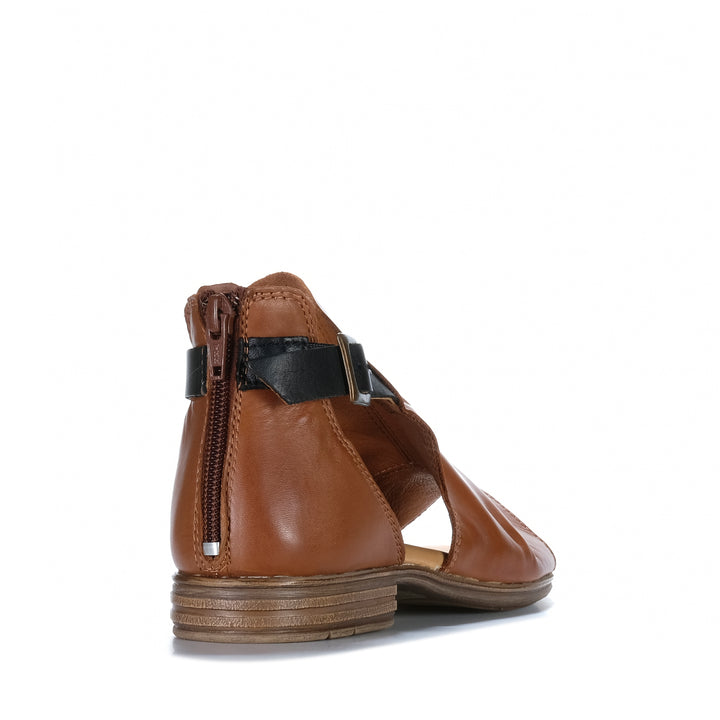 EOS Ilosia Brandy/Black Womens Sandals