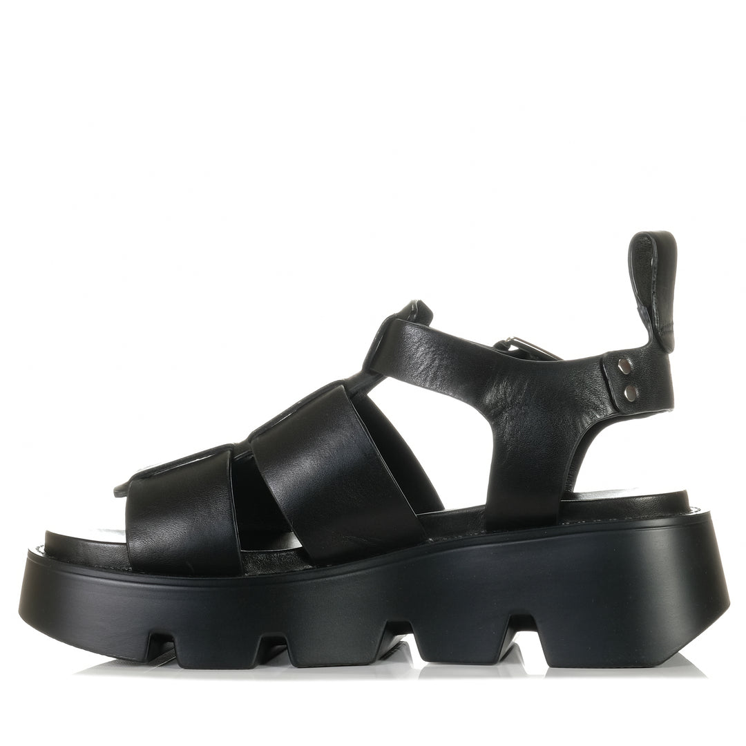 EOS Kailan Black, Womens, black, eos, flats, sandals, womens