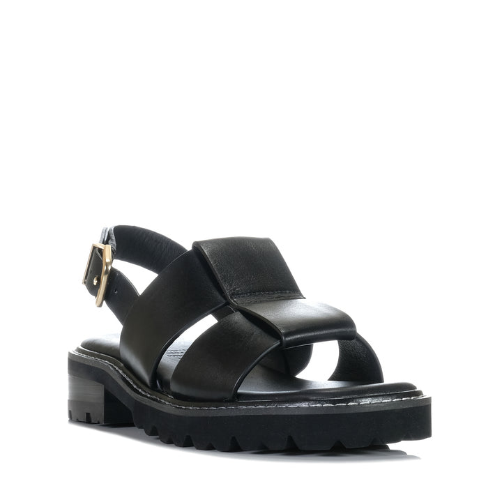 EOS Leonella Black, Womens, black, eos, flats, sandals, womens