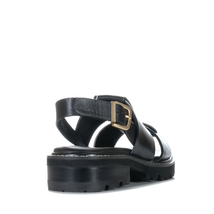 EOS Leonella Black, Womens, black, eos, flats, sandals, womens