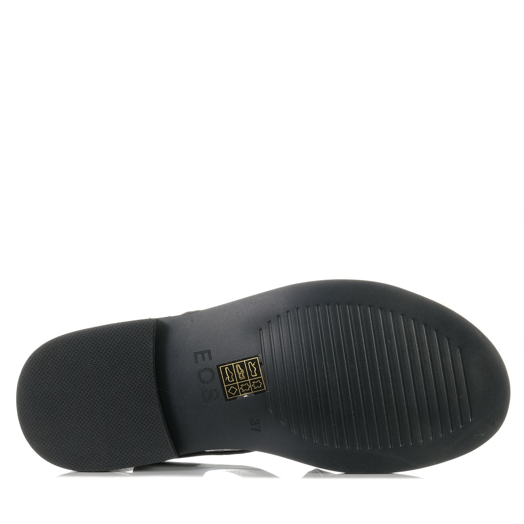 EOS Ornaments Black, Womens, black, eos, flats, sandals, womens