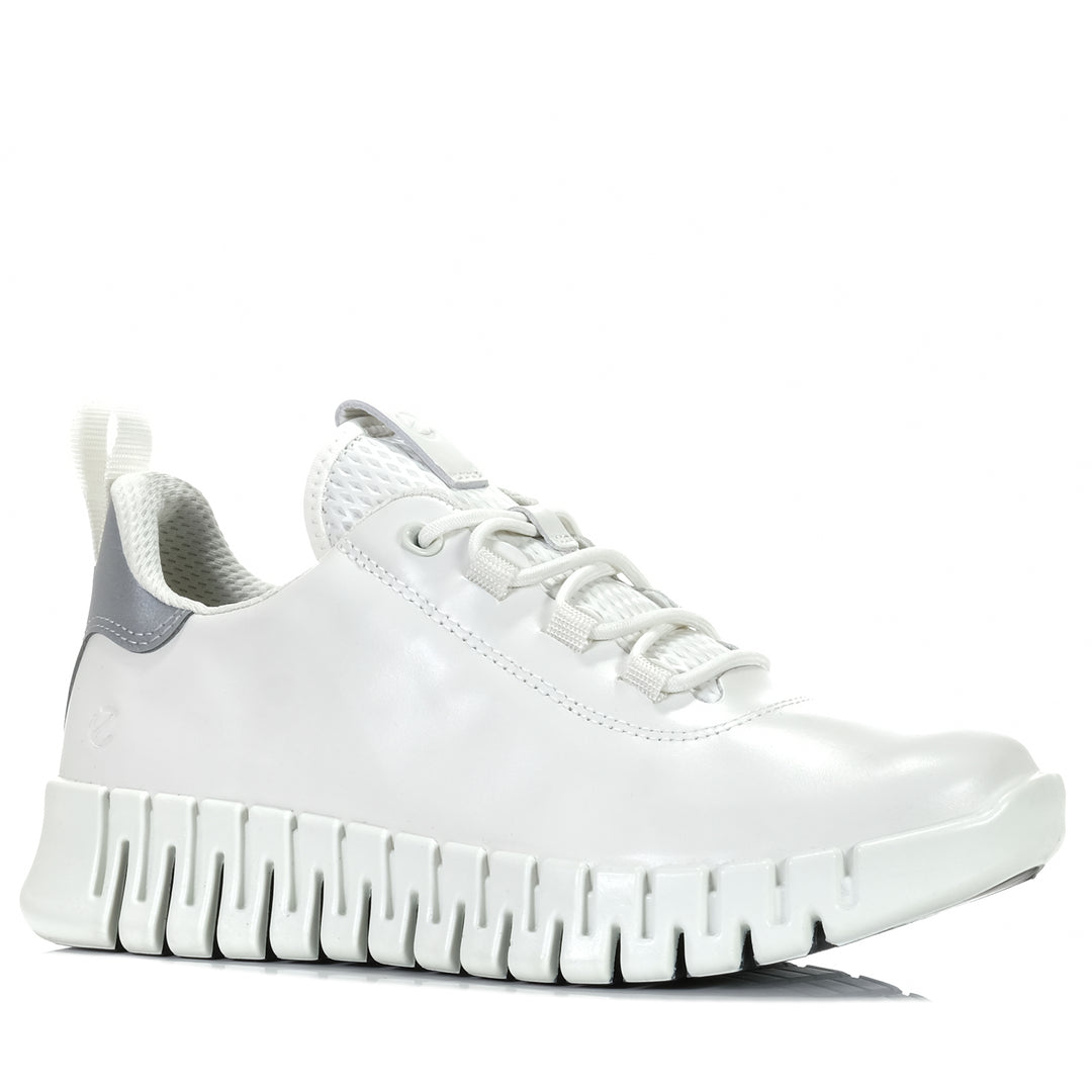 Ecco Gruuv Low-Cut 218203 White/Grey, 37 eu, 38 eu, 39 eu, 40 eu, 41 eu, 42 eu, ecco, flats, low-tops, shoes, sneakers, white, womens