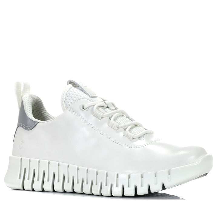 Ecco Gruuv Low-Cut 218203 White/Grey, 37 eu, 38 eu, 39 eu, 40 eu, 41 eu, 42 eu, ecco, flats, low-tops, shoes, sneakers, white, womens