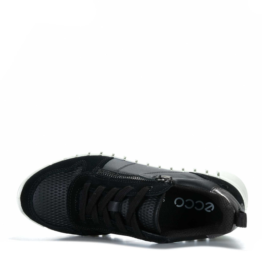 Ecco Gruuv Side Zip Lace 218353 Womens Flats