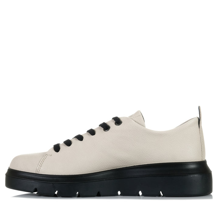 Ecco Nouvelle W 216203 Limestone, Womens, ecco, flats, low-tops, shoes, sneakers, white, womens