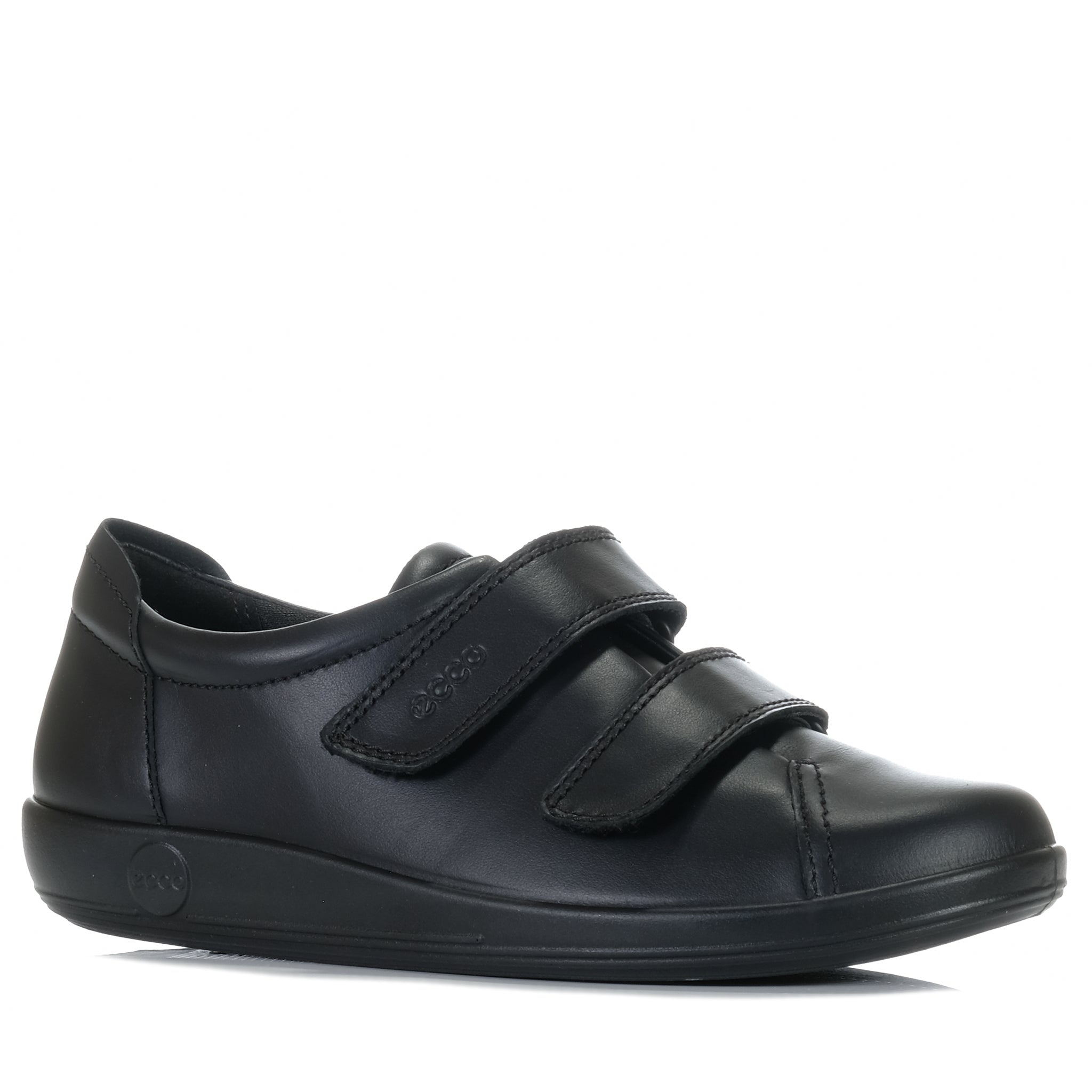 Ecco Soft 2.0 206513 Velcro Black Mono Frames Footwear Free