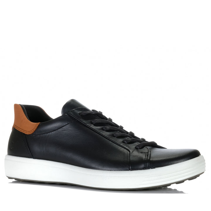 Ecco Soft 7 470824 Black Mens Sneakers