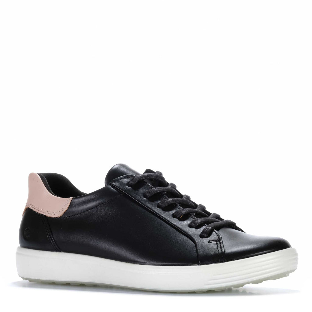 Ecco Soft 7 470843 Womens Sneakers#color_black