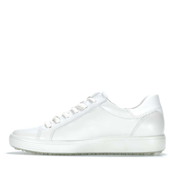 Ecco Soft 7 490553 White Womens Sneakers