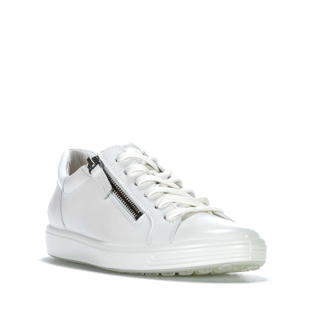 Ecco Soft 7 490553 White Womens Sneakers