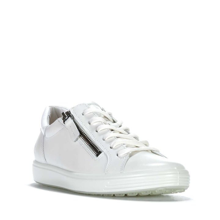 Ecco Soft 7 490553 White Womens Sneakers